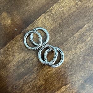 Miche Shoulder Bag Silver Ring Carabiner Set of 4